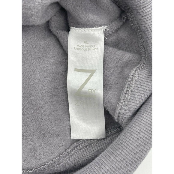 Z by Zella Girls Gray Quick Camo Blur Print Long Sleeve Sweatshirt Size XL - Picture 4 of 10